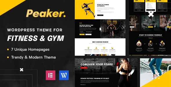 Peaker – Fitness & Gym WordPress Theme